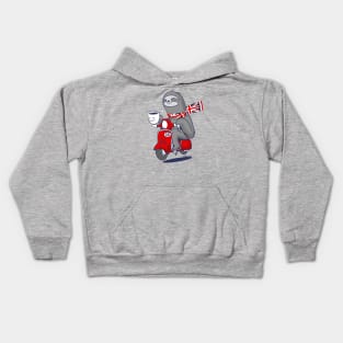 Happy Tea Sloth Kids Hoodie